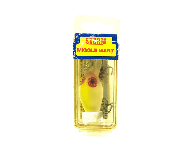 Storm Wiggle Wart V89 Pearl/Chartreuse Back/Red Throat Color New in Box