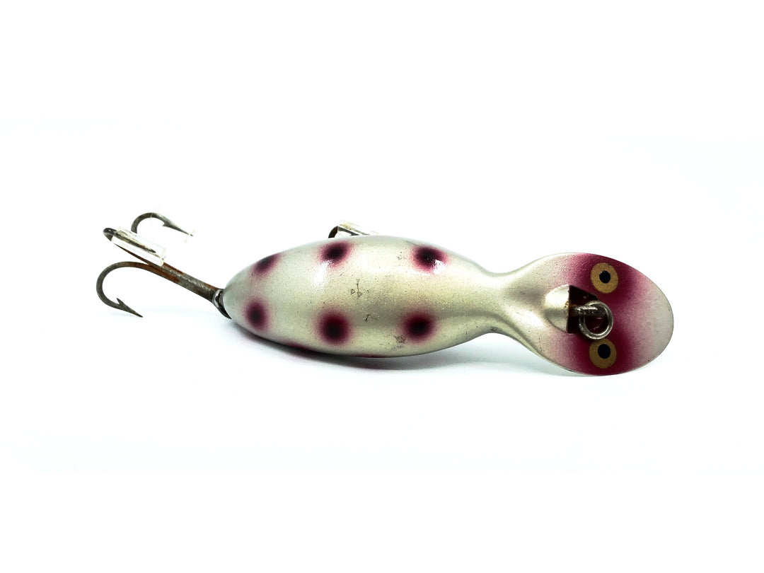 Heddon Tadpolly, SRB Silver Body/Red & Black Spots Color