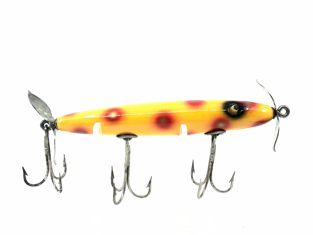 Shur-Strike Gar Minnow Kevin Klein Repaint, Western Auto Orange/Red Spots Color