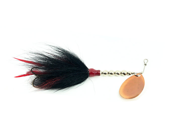Grim Reaper Bucktail Spinner 9/10oz, Copper Blade/Orange & Black Bucktail