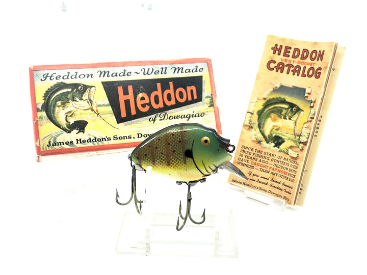 Heddon Punkinseed 9630, Sun Sunfish Color with Box & Catalog