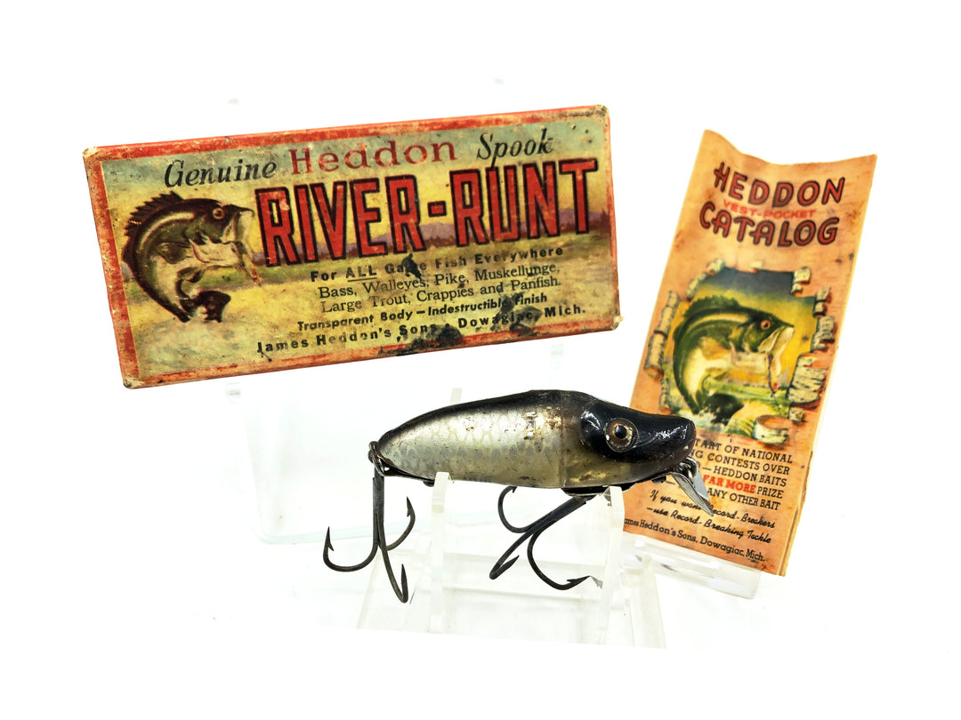 Heddon River Runt Spook Sinker 9110-P, Shiner Color with Box/Catalogue