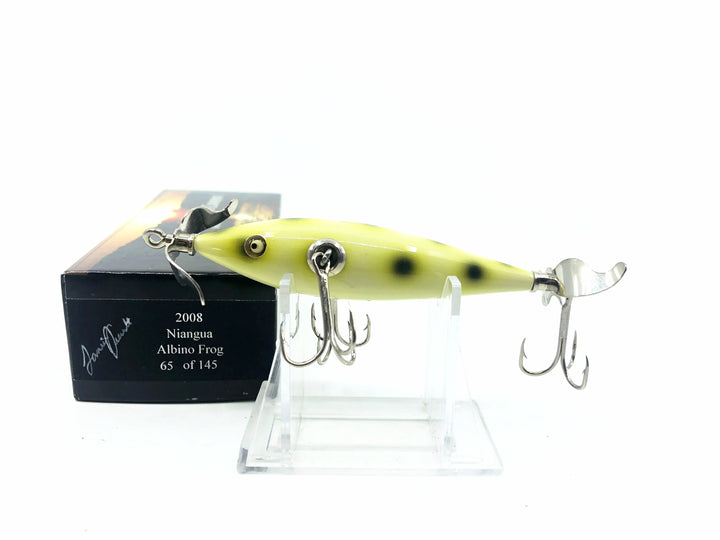 Little Sac Bait Company Niangua Minnow Albino Frog 2008 Color Signed Box 65/145