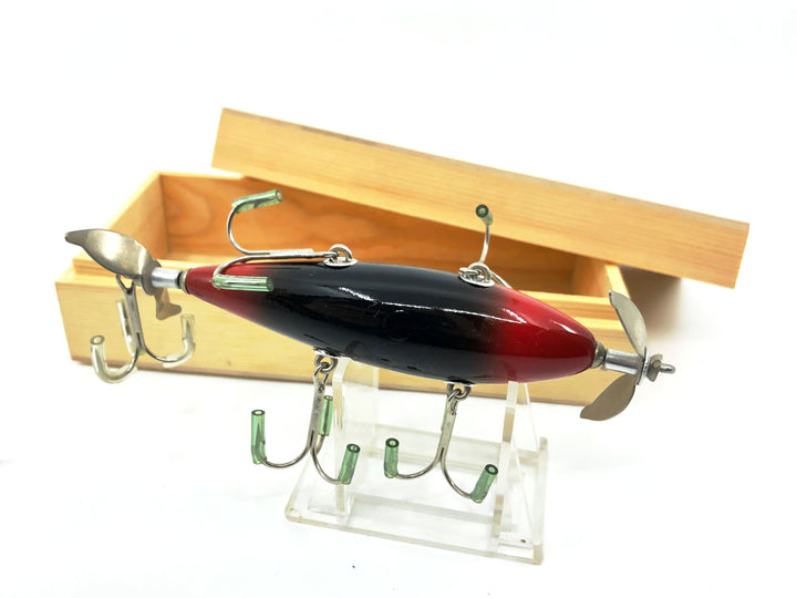 Musky Dan (XXX Lures) 5 Hook Minnow, Red/Black Color with Box