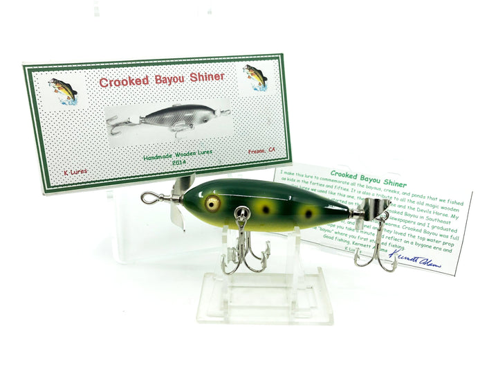 Crooked Bayou Shiner - 3 Hook- Frog Spot Color - 2014