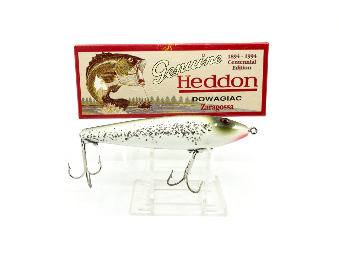 Heddon Centennial Edition Wood Zaragossa New in Box NO. X6500W-SS Silver Flitter