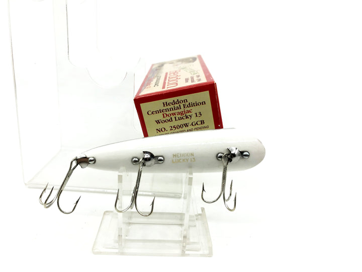 Heddon Centennial Edition Wood Lucky 13 New in Box NO. X2500W-GCB-Gray Crackleback