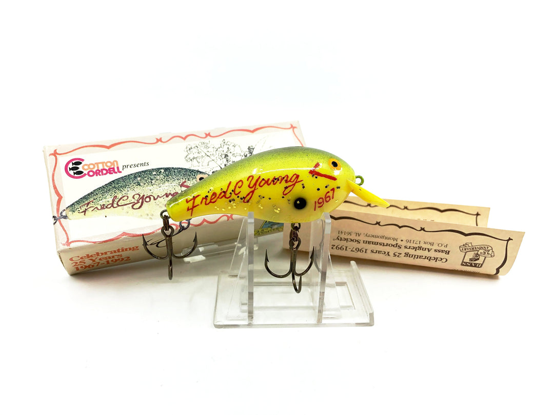 Cordell Big-O Fred Young BASS 25 Years 1967-1992 Lure with Box
