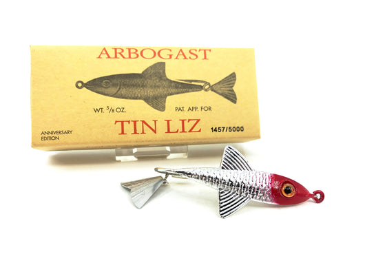 Arbogast Tin Liz Anniversary Edition Lure with Box #1457/5000 Silver/Red