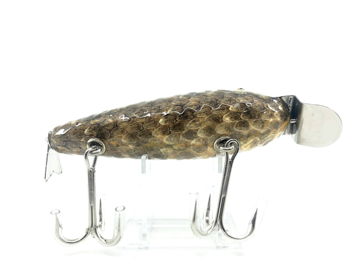 Musky Dan (XXX Lures) Wiggler, Real Rattlesnake Skin Finish w/COA