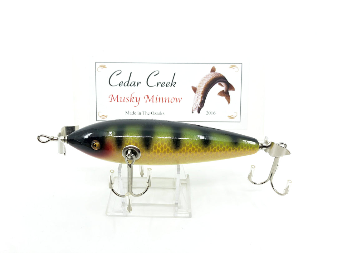 Cedar Creek Musky Minnow 718 Perch Scale Color 2016
