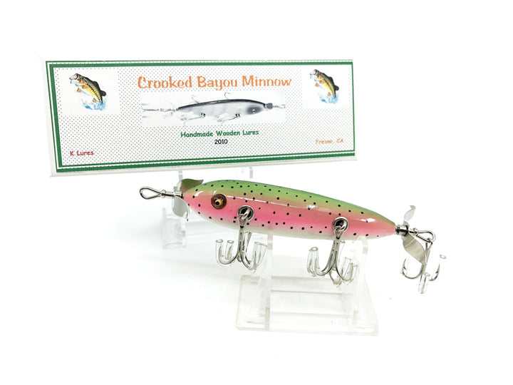 Crooked Bayou Minnow - 5 Hook- Rainbow Trout Color 6 - 2010