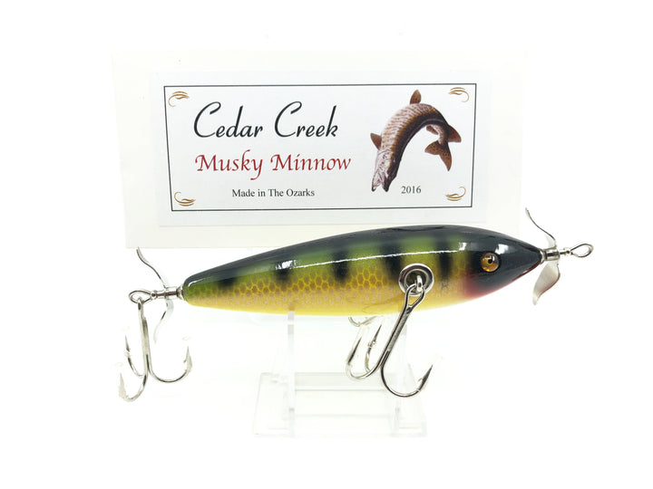 Cedar Creek Musky Minnow 718 Perch Scale Color 2016