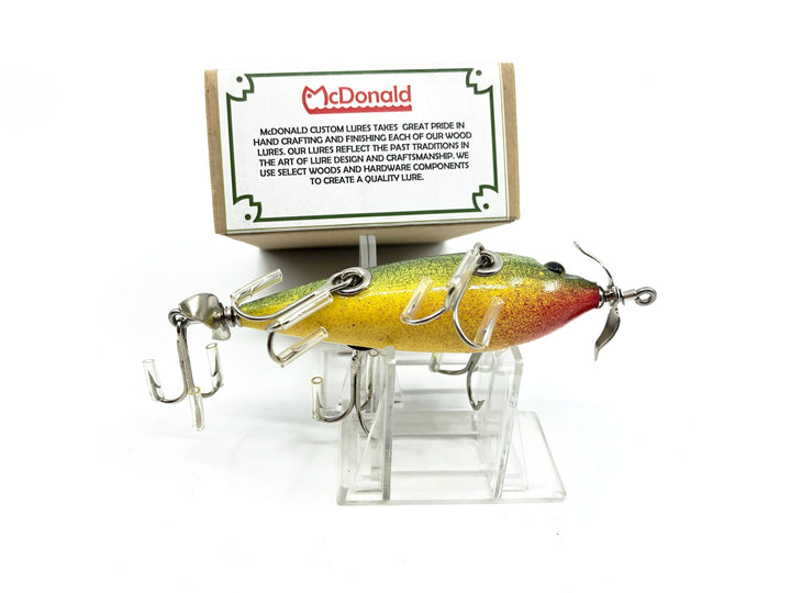 McDonald Custom Lures McMinnow in Verde Crackle Color with Box