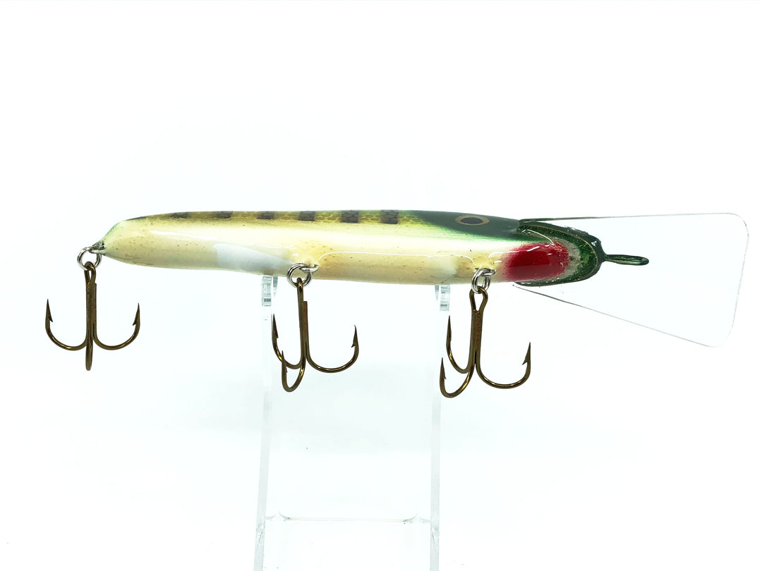 Crane 606 Musky Bait, Green Perch/White Belly Color