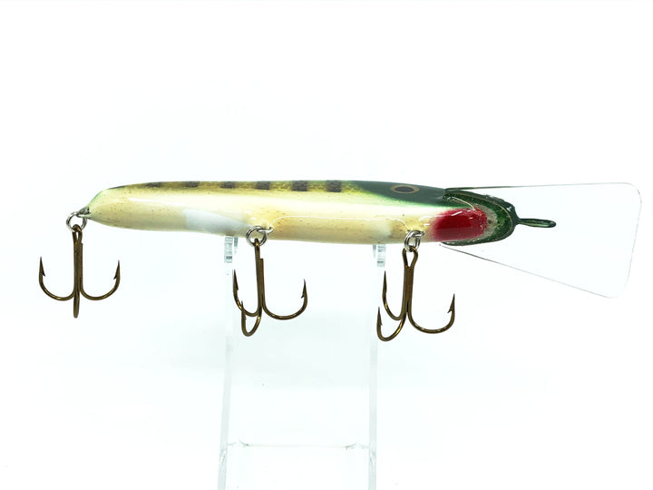 Crane 606 Musky Bait, Green Perch/White Belly Color
