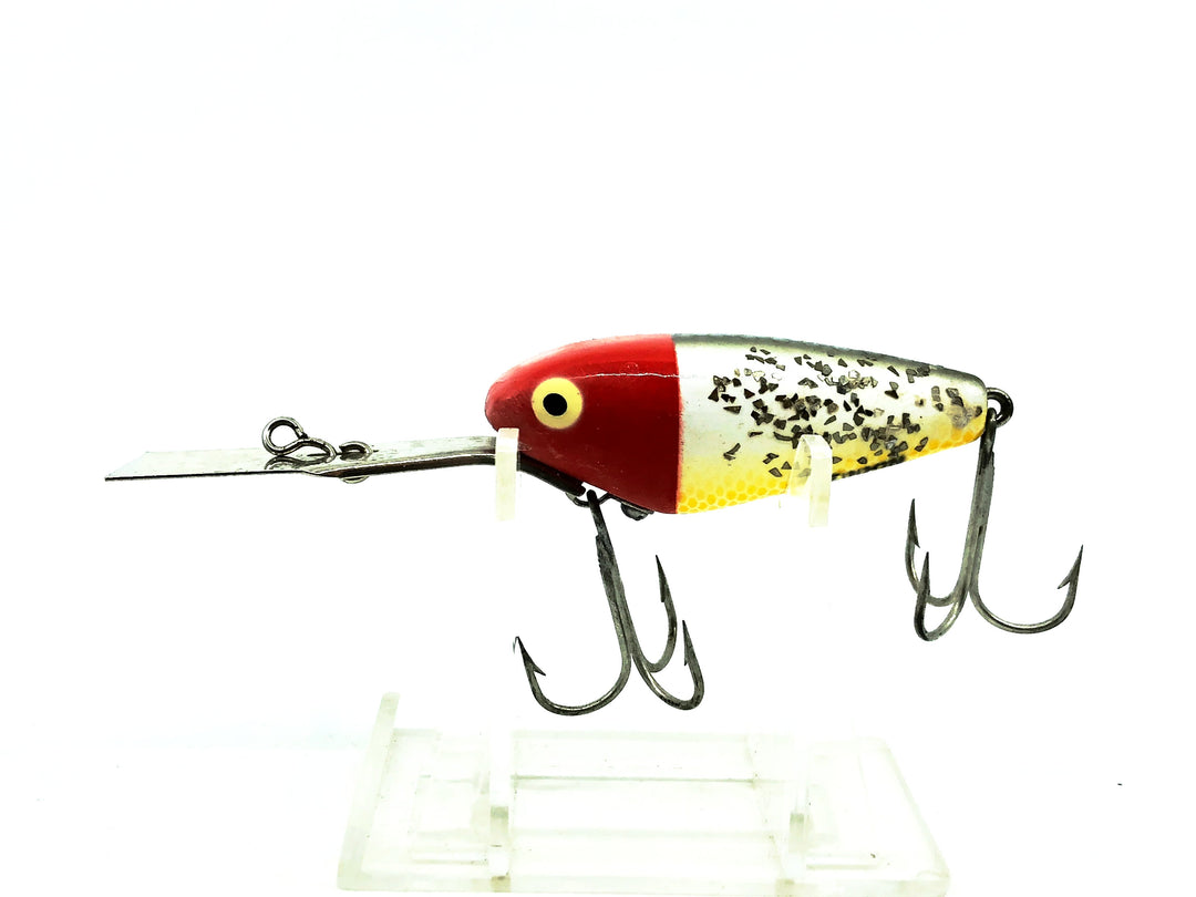 Heddon Deep-6, RHF Red Head/Silver Flitter Color