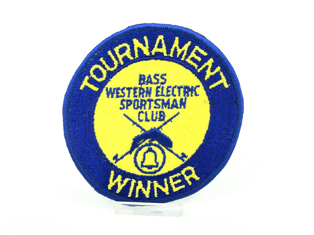 Bass Western Electric Sportsman Club Tournament Winner Vintage Fishing Patch