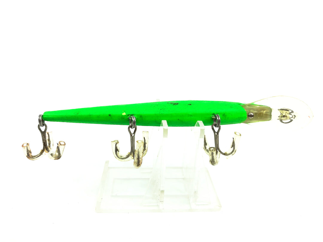 Rebel Fastrac Minnow, Color-C-Lector Y Fluorescent Lime Green/Black Back Color