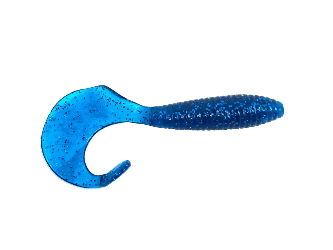 Get Bit Baits X Viper Hyper Tail 4", Electric Blue Color - 5 Pack