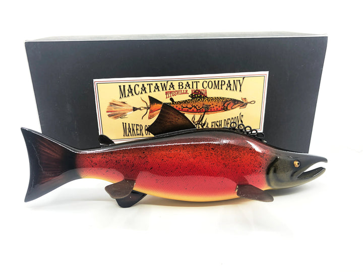 Macatawa Bait Co. Special Order Sockeye Salmon Decoy w/Box - 1 of 1, Signed