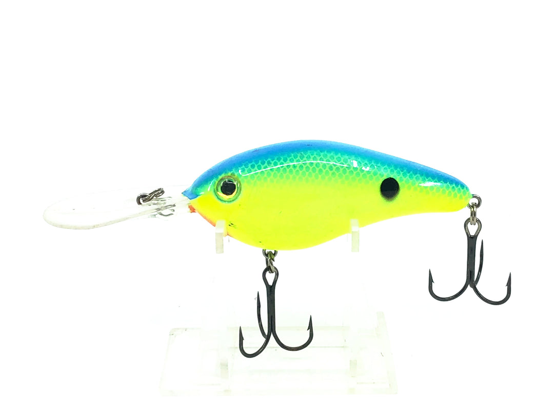 Strike King 6XD Hard Knock Crankbaits, #561 - Chartreuse Powder Blue Color
