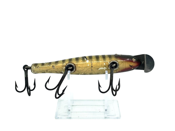 Creek Chub 700 Pikie, 700 Pikie Scale Color - Vintage Wooden Version with glass eyes