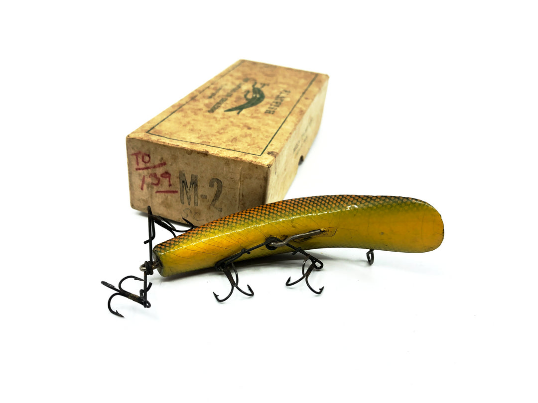 Vintage Helin Flatfish M2, SC Scale Finish Color with Box - 1948