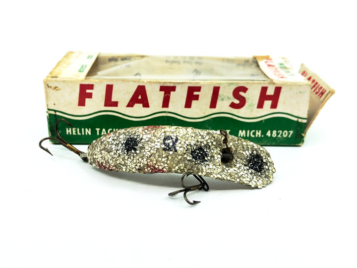 Vintage Helin Flatfish X5, SIF Silver Metallic Foil Color with Box