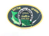 Sutton Spoons Fishing Tackle Shurluck Vintage Patch