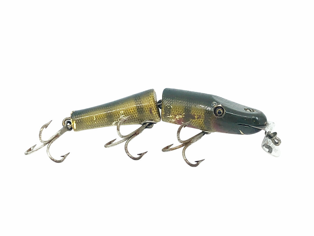 Creek Chub 2600 Jointed Pikie Minnow, Perch Scale Color 2601 Glass Eyes