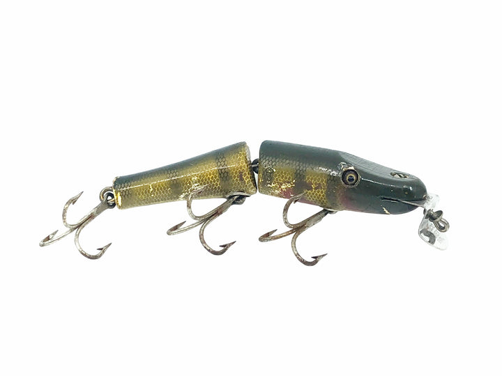 Creek Chub 2600 Jointed Pikie Minnow, Perch Scale Color 2601 Glass Eyes