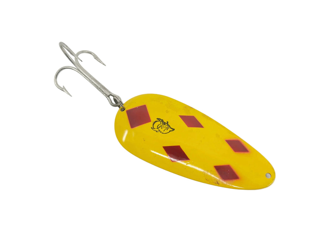 Eppinger Huskie-Devle 300 Series Dardevle, #17 Yellow/Red Diamond Color