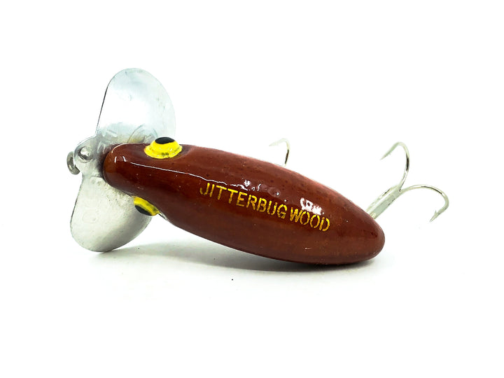 Arbogast Jitterbug Wood 5/8oz, Natural Wood Color with Box