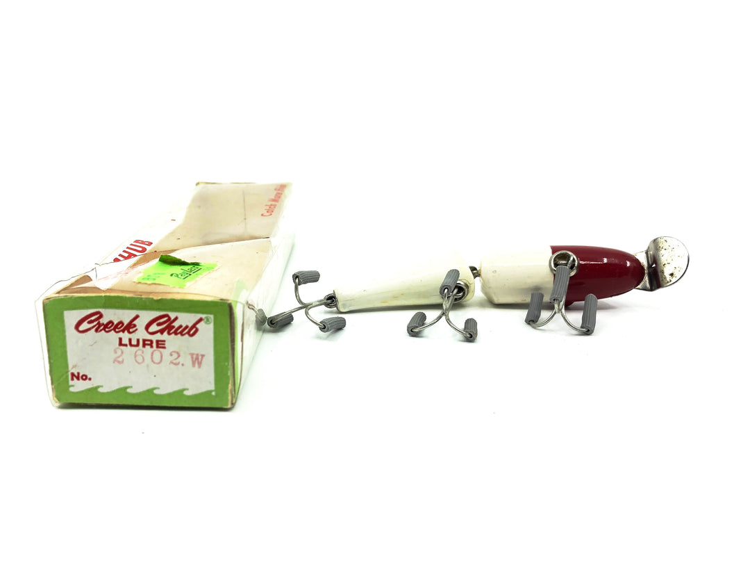 Creek Chub Jointed Pikie 2600 Red White Color 2602 with Box