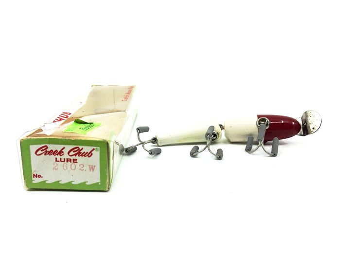 Creek Chub Jointed Pikie 2600 Red White Color 2602 with Box