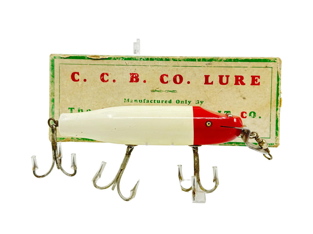 Creek Chub Striper Pikie 6900, #02 White and Red Head Color w/Box