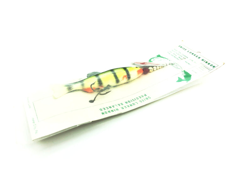 Renosky Swiss Lunker Minnow, with Yellow Perch Soft Bait w/ #7 Swiss Swing Blade