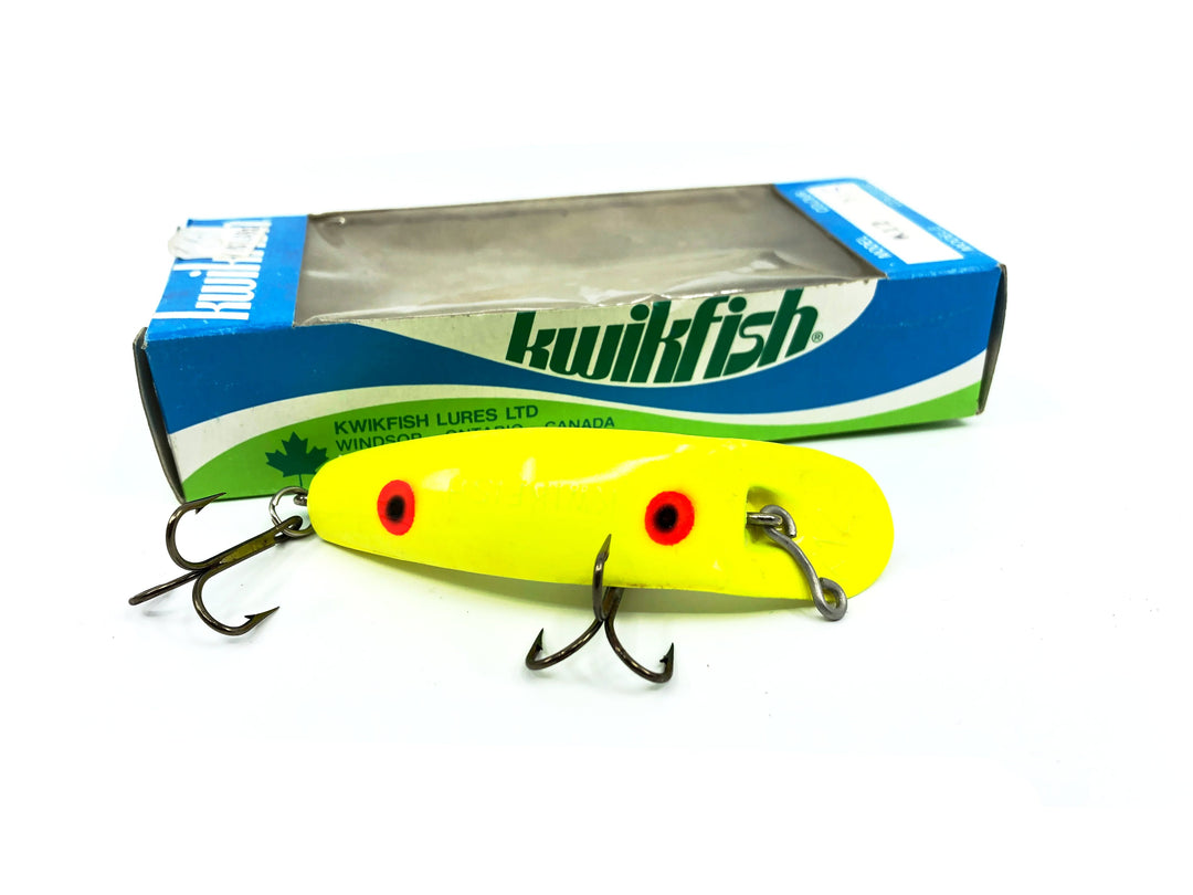 Pre Luhr-Jensen Kwikfish K12, YF Yellow Fluorescent Color New in Box Old Stock