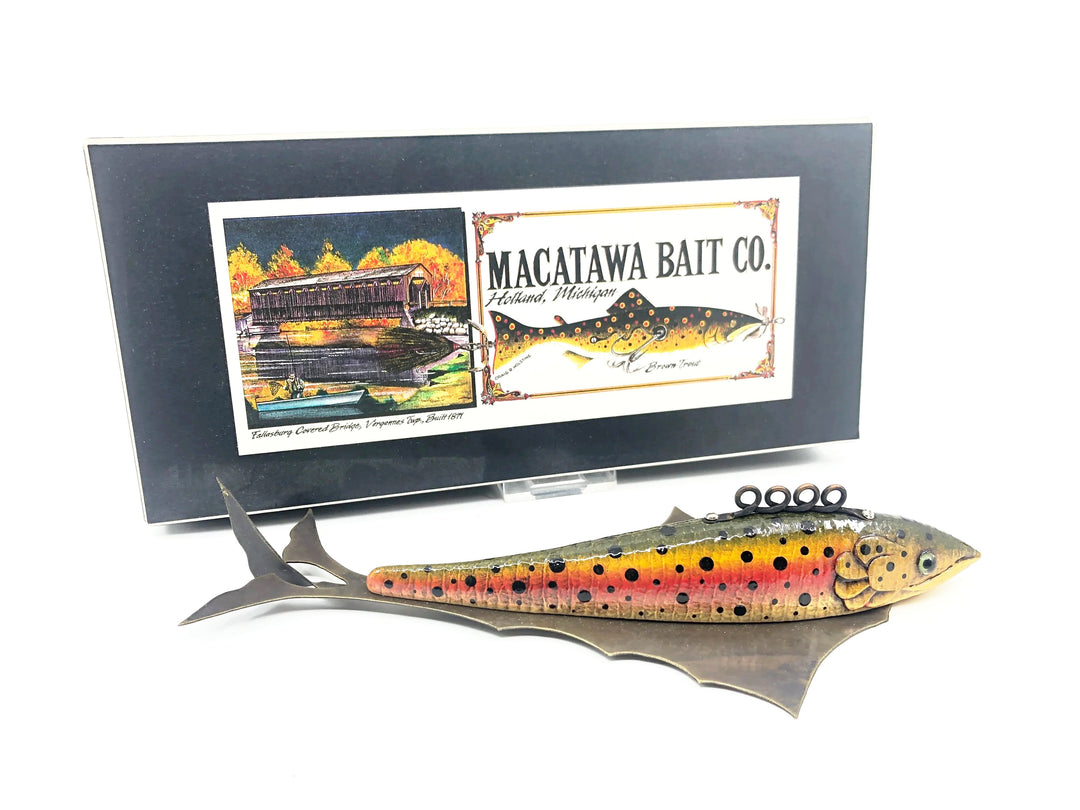 Macatawa Bait Co. Curved Rainbow Trout Decoy w/Box