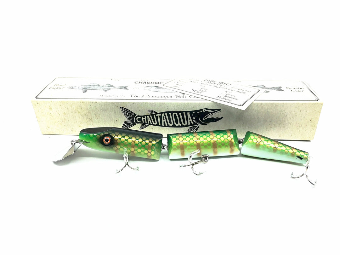 Chautauqua Double Jointed Pikie, Classic Yellow Perch Color