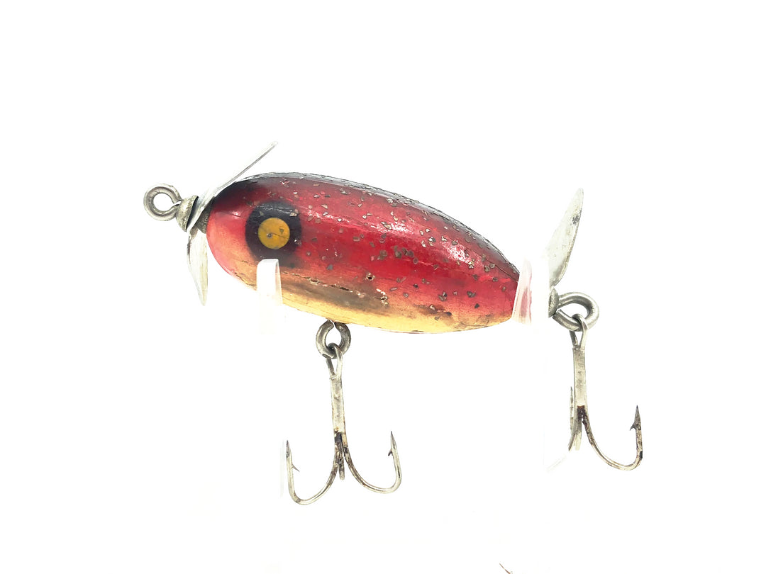 Paw Paw Midget Spinner, Red/Silver Flitter Color