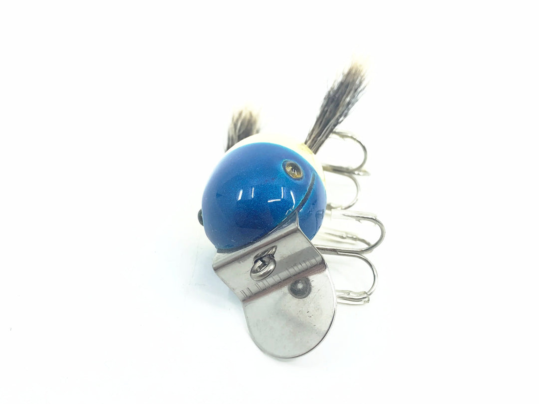 Musky Dan (XXX Lures) Baby Dingbat, Blue Head/White/Silver Flitter w/COA