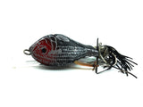 Burke Skitterfish Flex Plug, Black/Silver Scale/Red Head Color