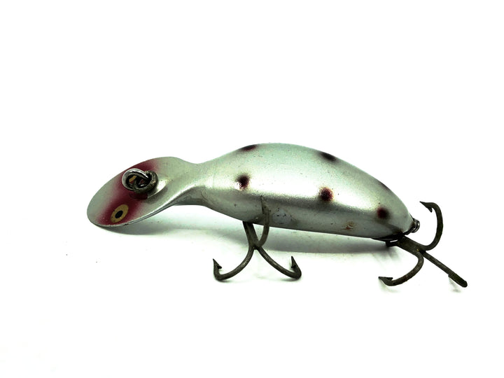 Heddon Tadpolly, SRB Silver Body/Red &amp; Black Spots Color