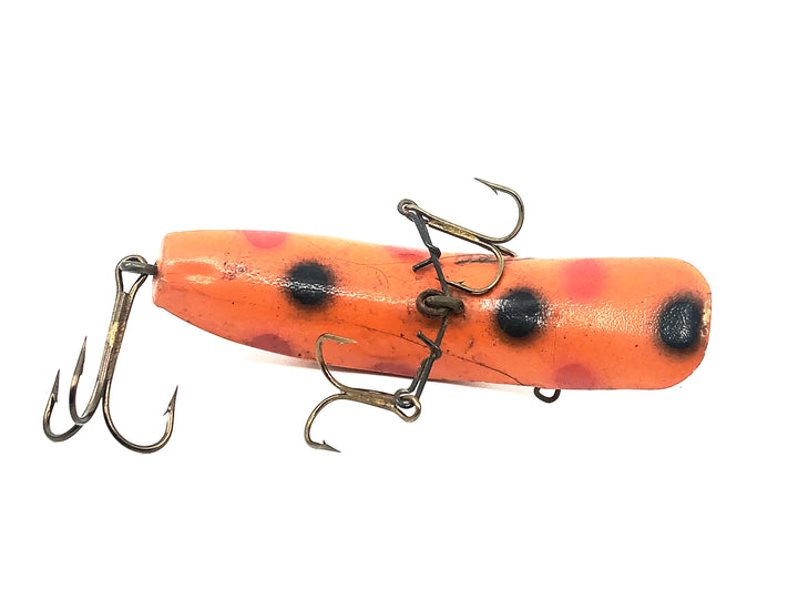 Helin Flatfish X5, OR Orange/Red & Black Dots Color - Vintage plastic version