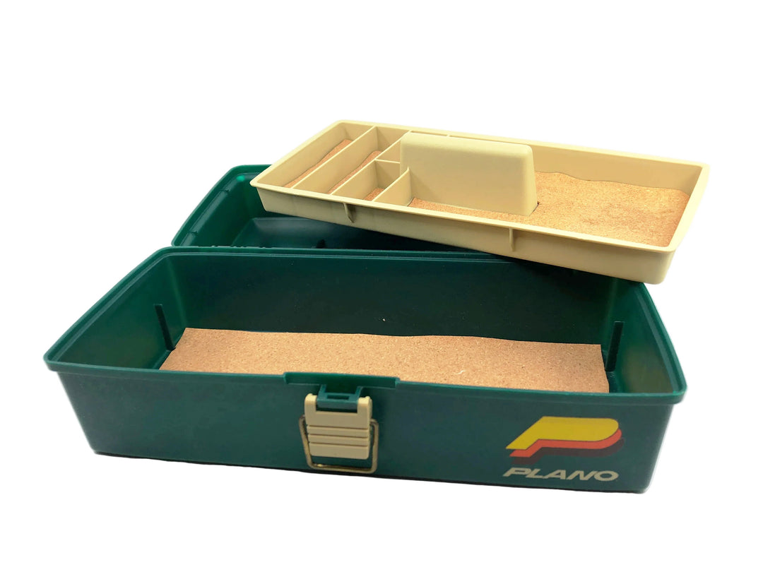 Plano 1001 Green/Bash Tackle Box, Custom Cork Lining & Engraving