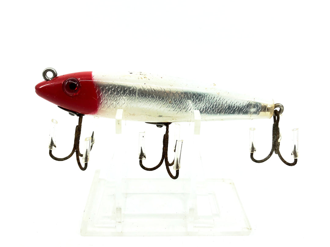 L & S Mirrolure 7M "Floating Twitchbait", Red/White/Silver Scale Color