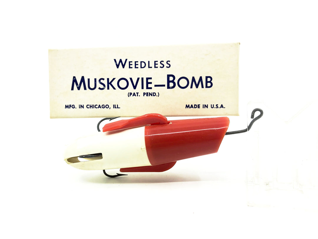 Vintage Weedless Muskovie-Bomb Red/White Color with Box