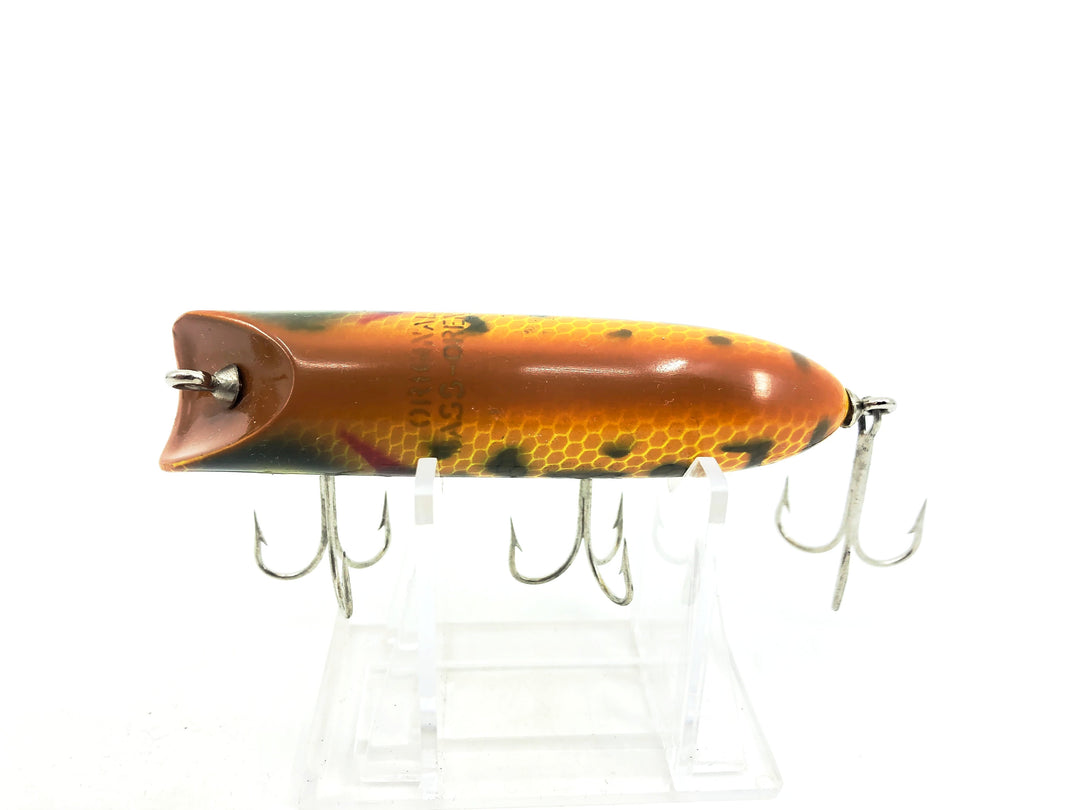 South Bend Bass Oreno, Brown Coach Dog / Spotted Pup Color - Painted Eyes